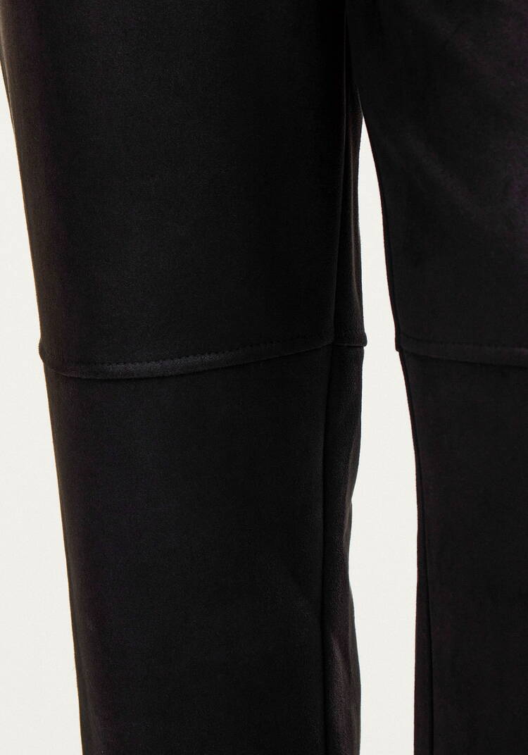 Брюки из замши прямые на резинке по поясу шир.  750, рис. 14