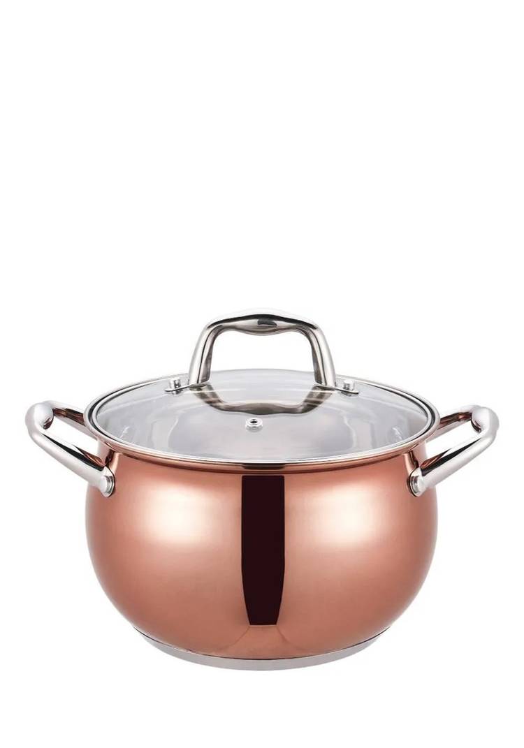 Кастрюля премиум Медный блеск 3 л шир.  750, рис. 1