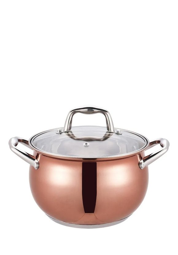 Кастрюля премиум Медный блеск 3 л шир.  580, рис. 1