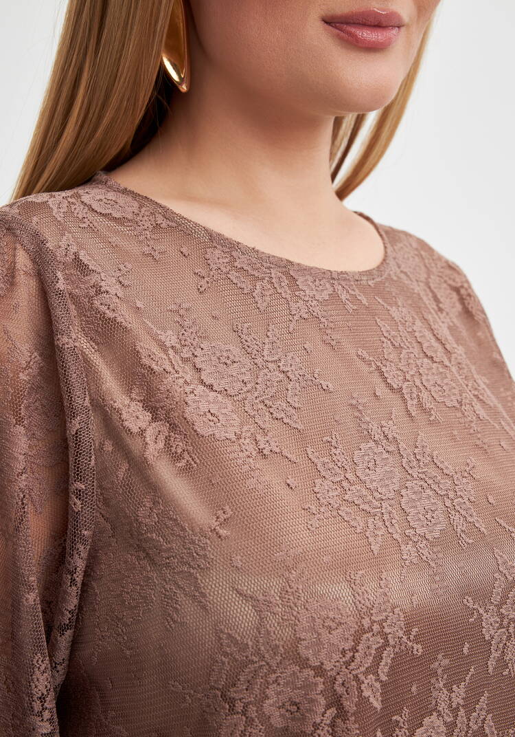 Платье кружевное с ярусом шир.  750, рис. 5