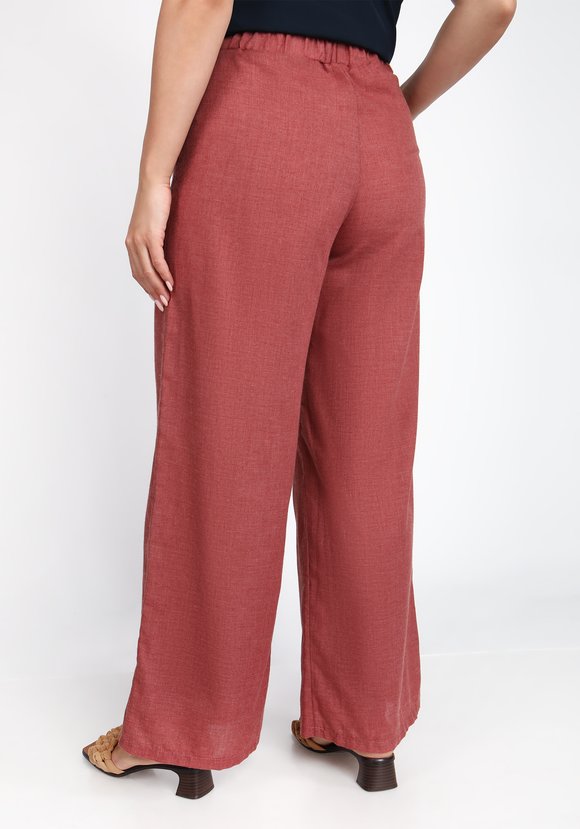 Брюки широкие из хлопка на резинке шир.  580, рис. 22