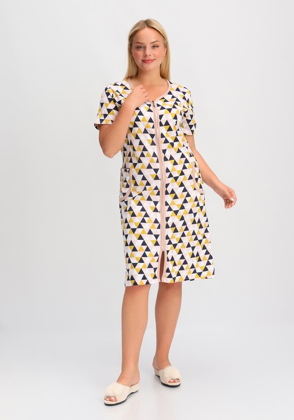 Халат хлопковый Прекрасный день шир.  580, рис. 1