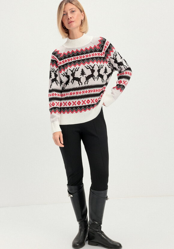 Джемпер с рождественским рисунком шир.  580, рис. 2