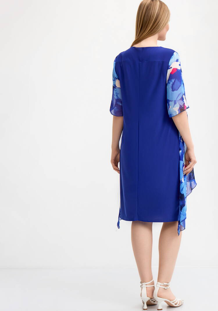 Платье трикотажное с шифоновой накидкой шир.  750, рис. 17