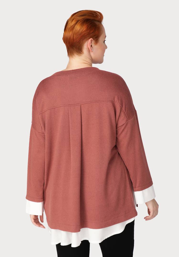 Туника свободная с контрастными вставками шир.  750, рис. 9