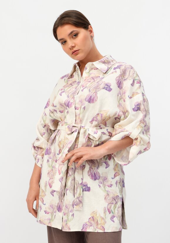 Рубашка удлиненная на поясе шир.  580, рис. 23