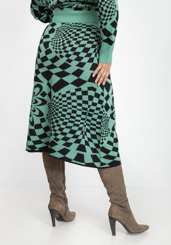 Юбка с абстрактным рисунком шир.  580, рис. 3