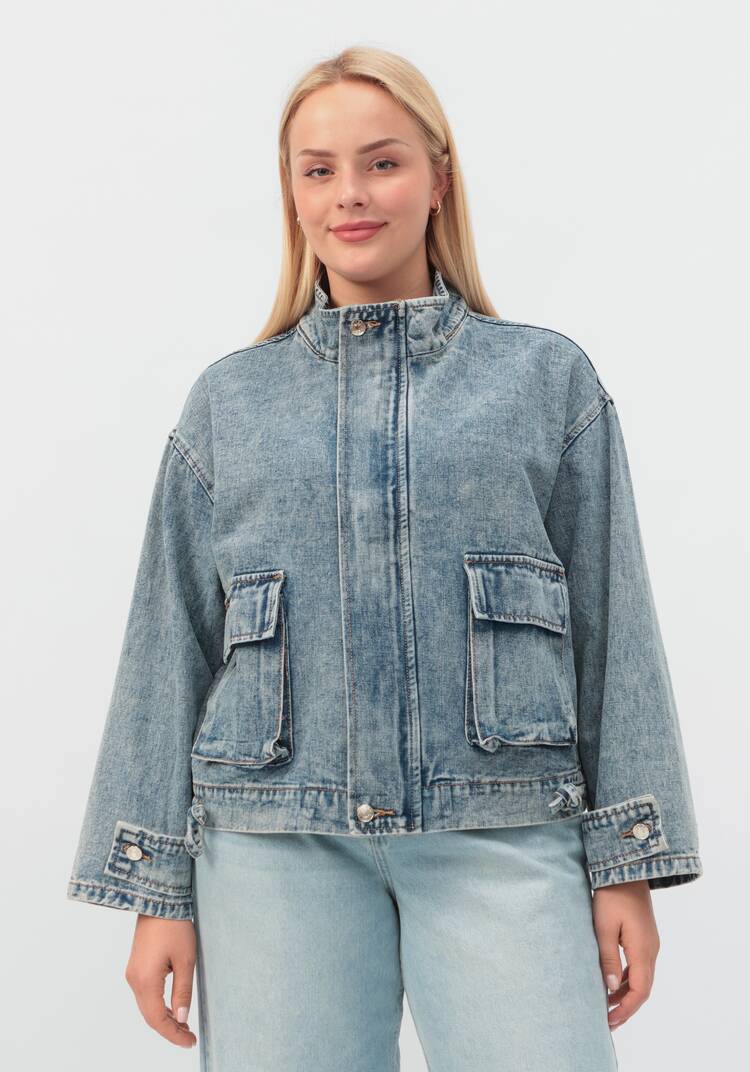 Джинсовая куртка Кейт шир.  750, рис. 9