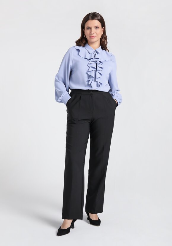 Брюки классика прямые от бедра шир.  580, рис. 18