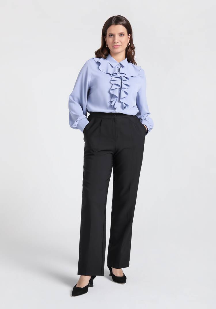 Брюки классика прямые от бедра шир.  750, рис. 18