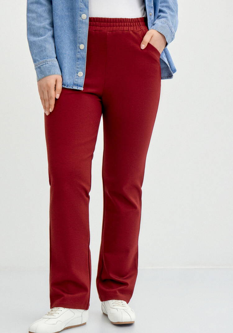 Брюки из джери с кокеткой по спинке шир.  750, рис. 9