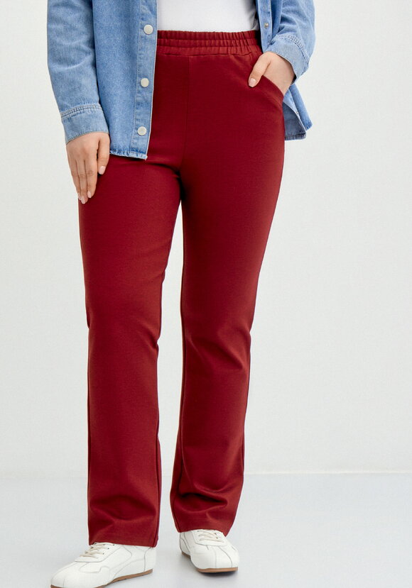 Брюки из джери с кокеткой по спинке шир.  580, рис. 9