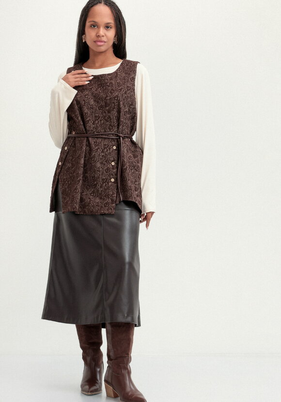 Блуза с жилетом шир.  580, рис. 9