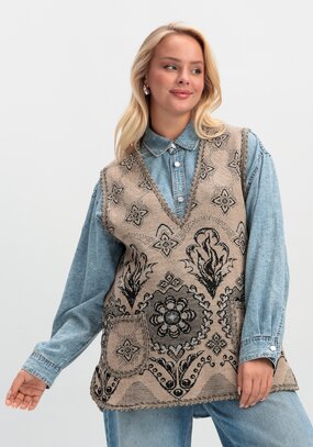 Жилет из шерсти Ласковое тепло