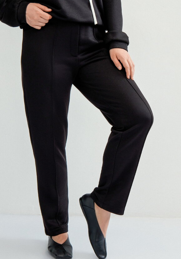 Брюки прямого кроя с имитацией стрелок шир.  580, рис. 7