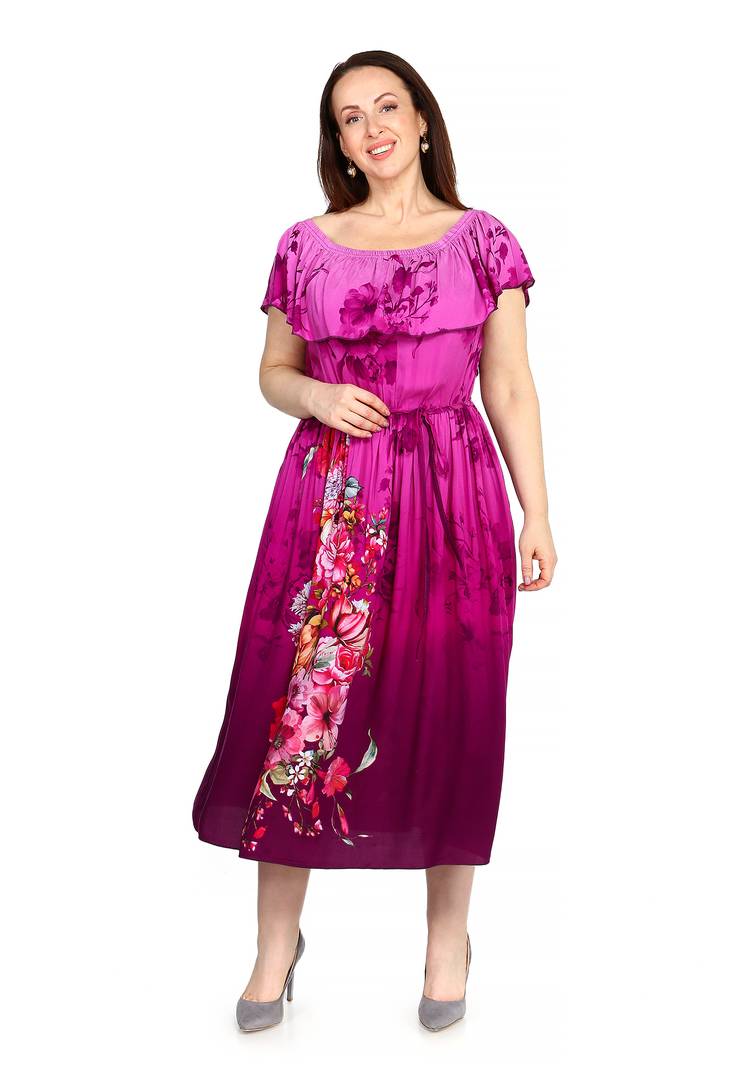 Платье Цветочное сияние шир.  750, рис. 1