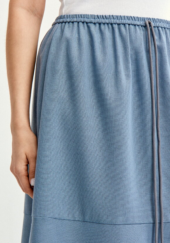 Юбка-годе изо льна шир.  580, рис. 5