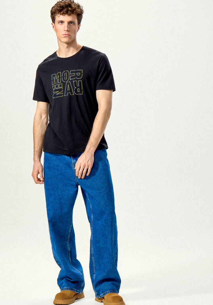 Комплект футболок с лаконичным принтом, 2 шт. шир.  750, рис. 55