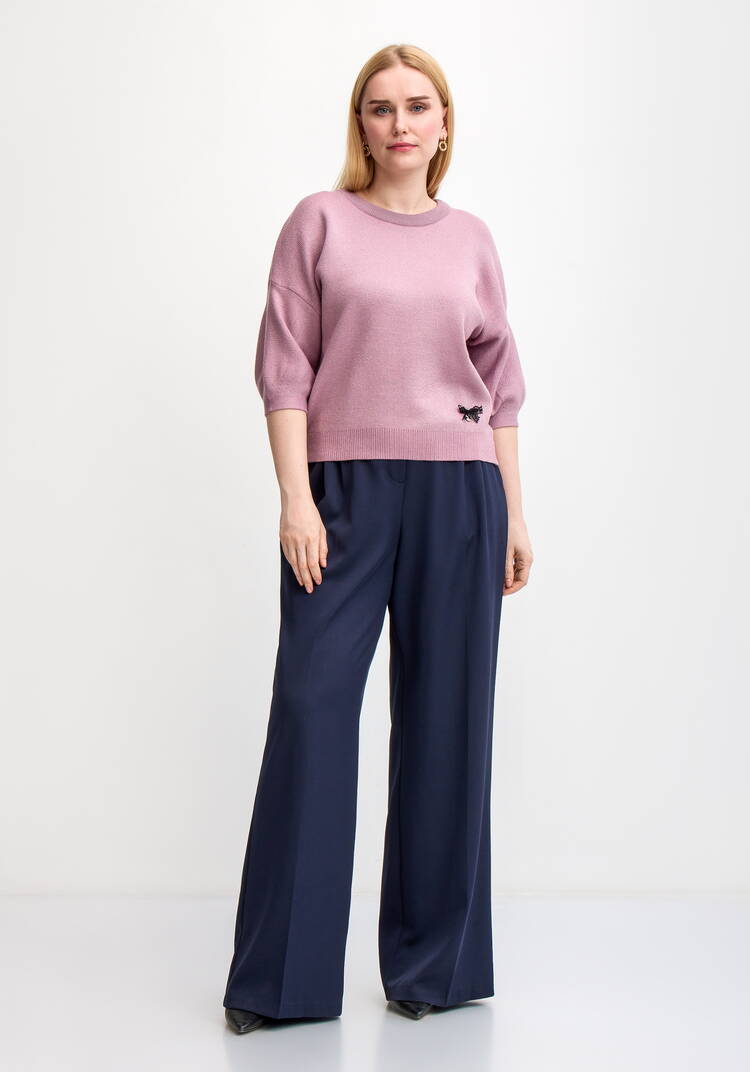 Джемпер с декором и рукавом 3/4 шир.  750, рис. 20