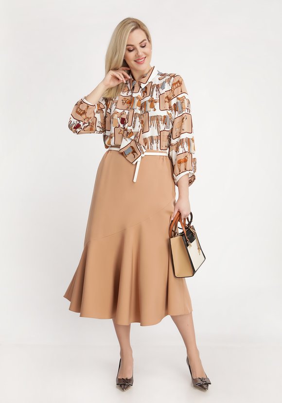 Юбка расклешенного силуэта шир.  580, рис. 3