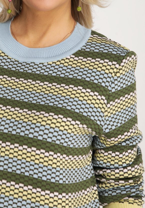 Джемпер свободный в полоску шир.  580, рис. 12