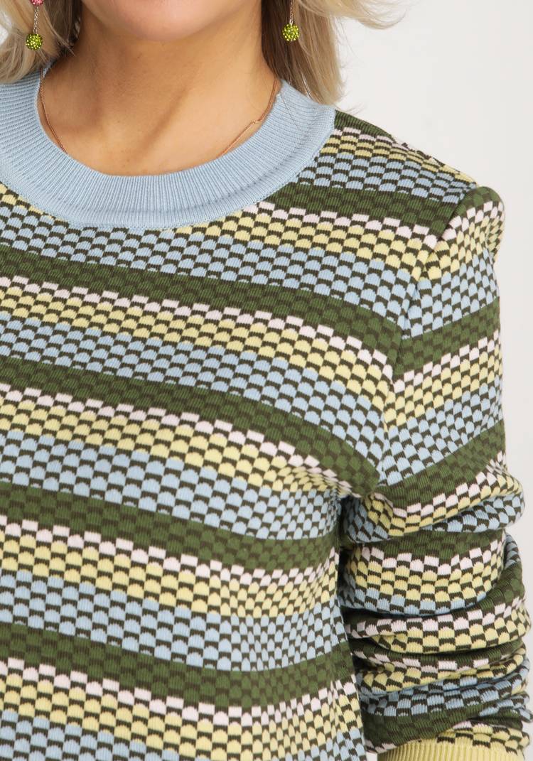 Джемпер свободный в полоску шир.  750, рис. 12