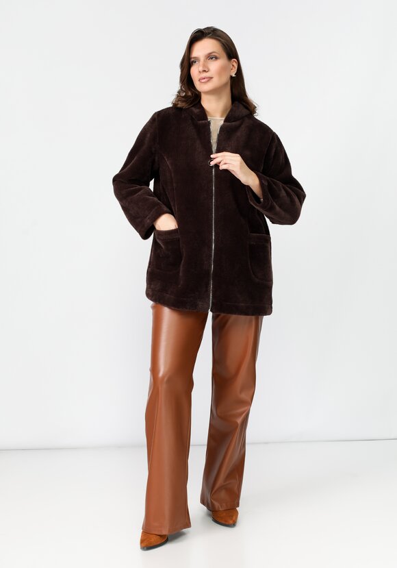 Толстовка плюшевая на молнии с капюшоном шир.  580, рис. 9