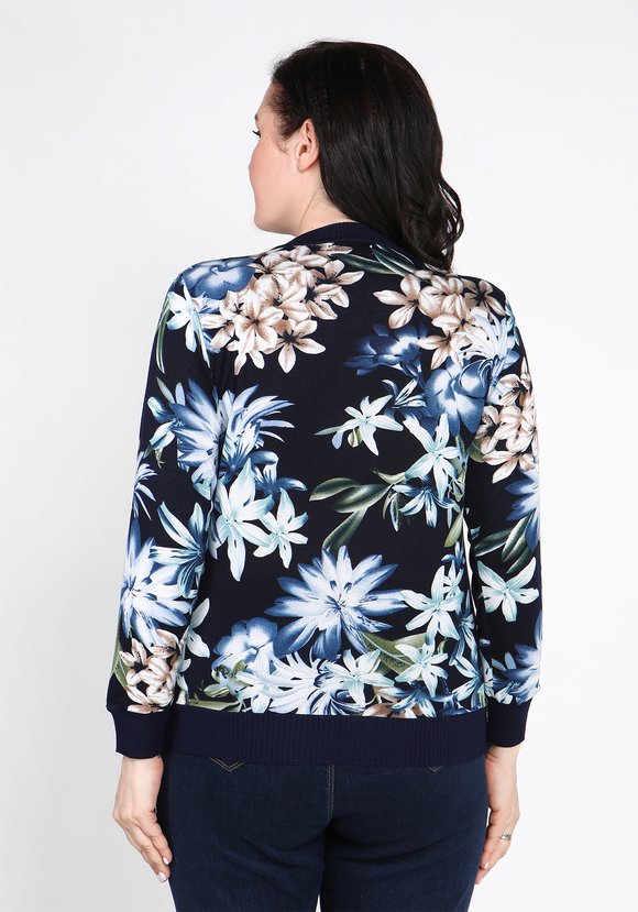 Кардиган Цветочная иллюзия шир.  580, рис. 15