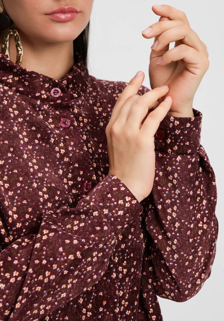 Платье оверсайз с принтом мильфлер шир.  750, рис. 5