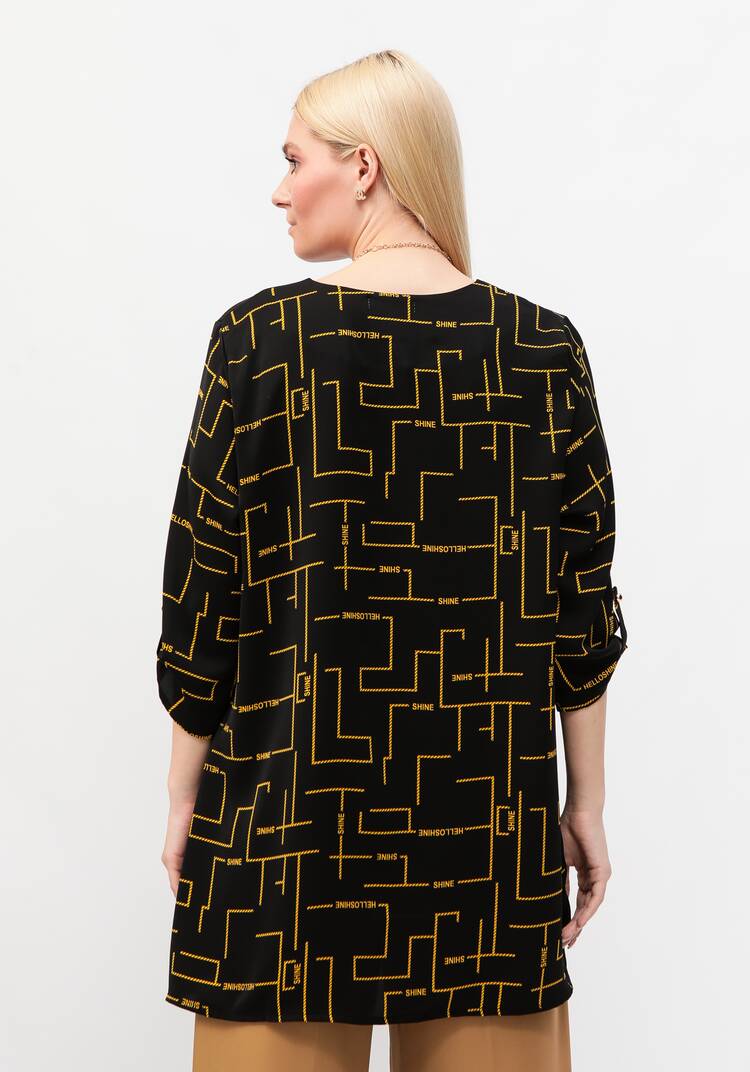 Туника с геометрическим дизайном Марта шир.  750, рис. 9