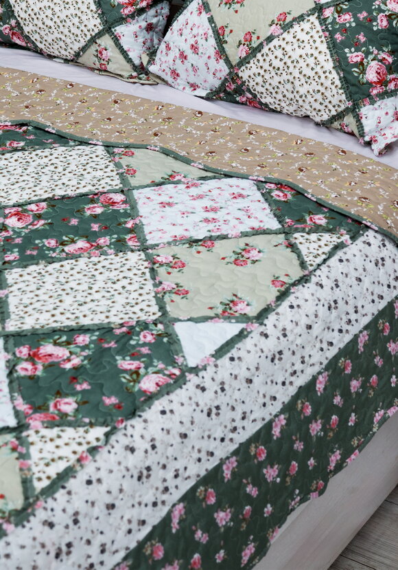 Покрывало с наволочками Печворк шир.  580, рис. 2