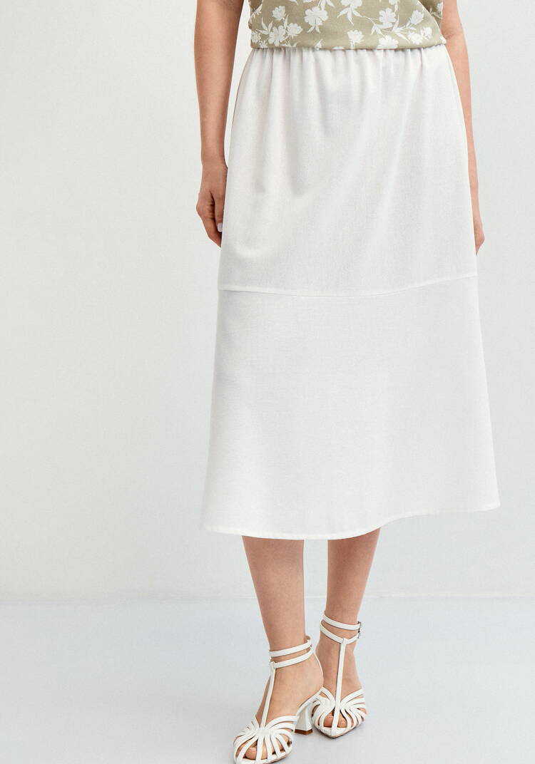 Юбка-годе изо льна шир.  750, рис. 14