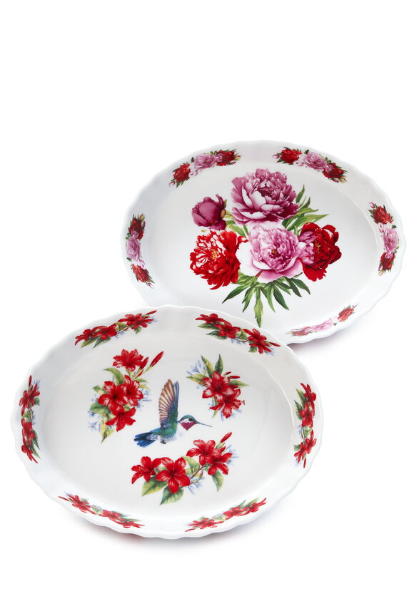 Набор фарфоровых блюд для запекания, 2шт шир.  580, рис. 19