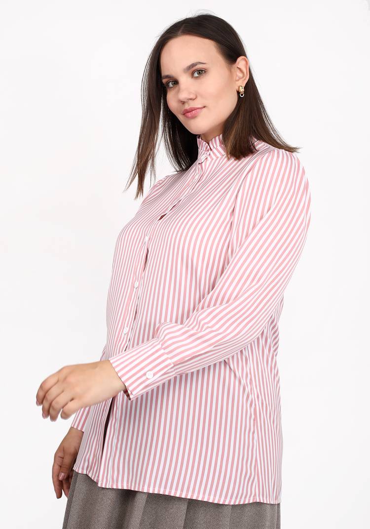 Блуза с эффектным воротником-стойка шир.  750, рис. 9