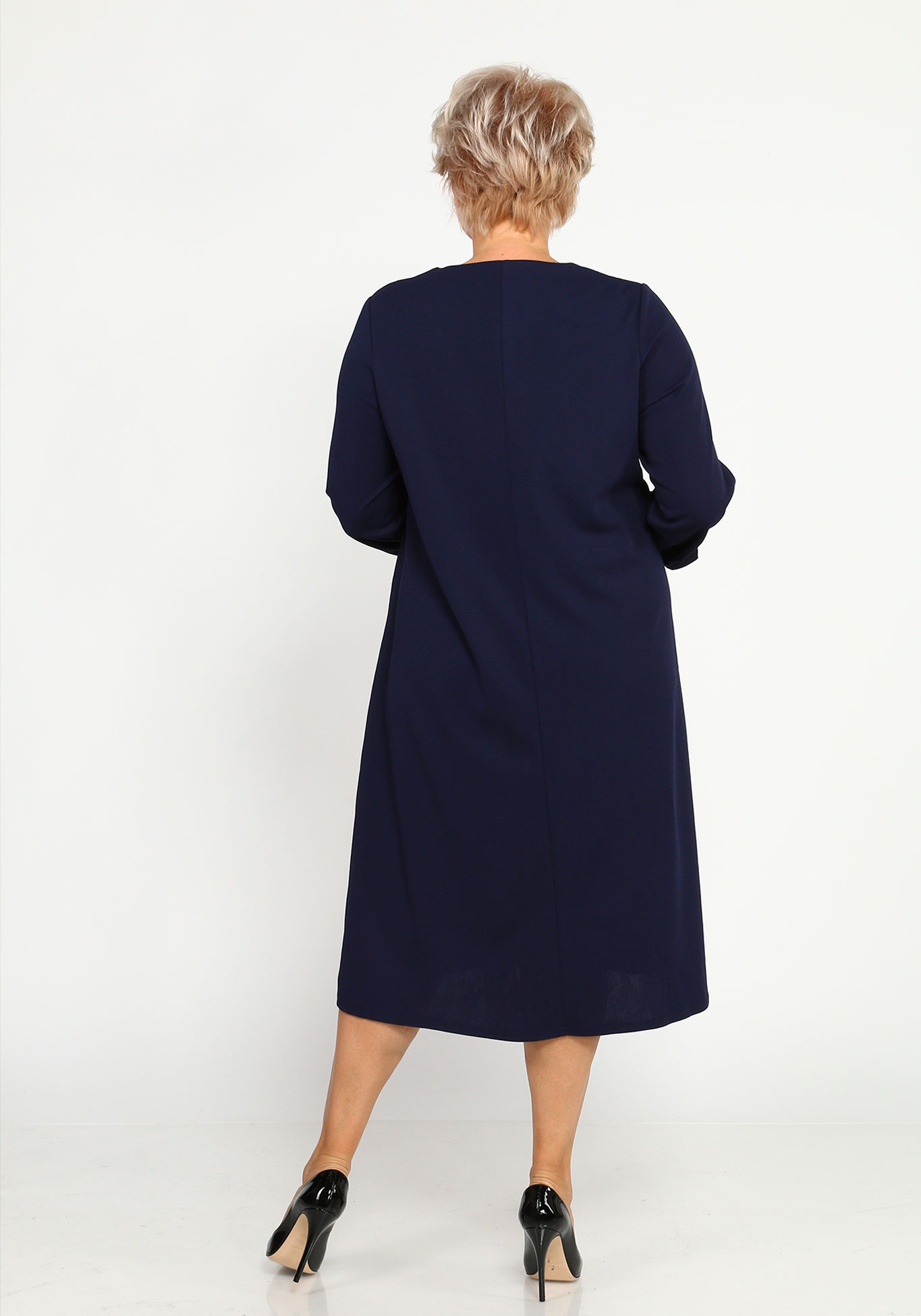 Платье свободное с аппликацией Bianka Modeno, размер 48, цвет красный - фото 8