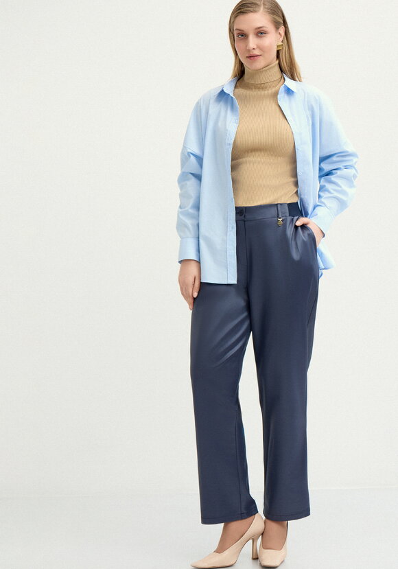 Брюки с комфортным поясом на рeзинке шир.  580, рис. 1