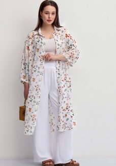 Рубашка с флористическим принтом