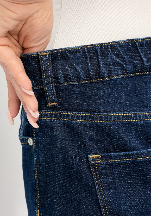 Джинсы прямые с принтом на кармане шир.  580, рис. 17