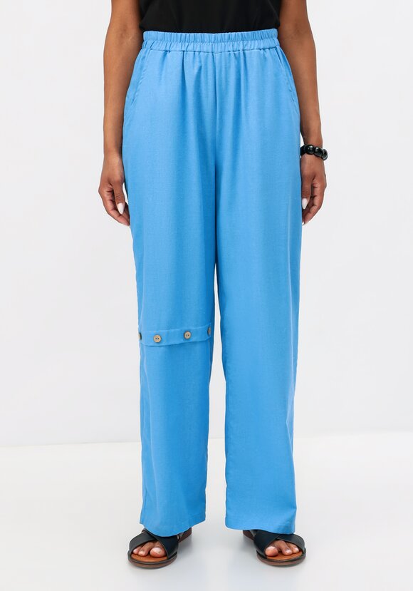 Брюки с декоративной планкой шир.  580, рис. 4