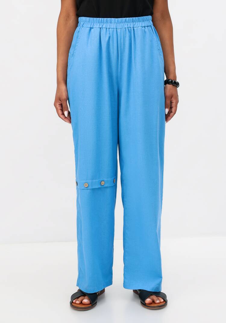 Брюки с декоративной планкой шир.  750, рис. 4