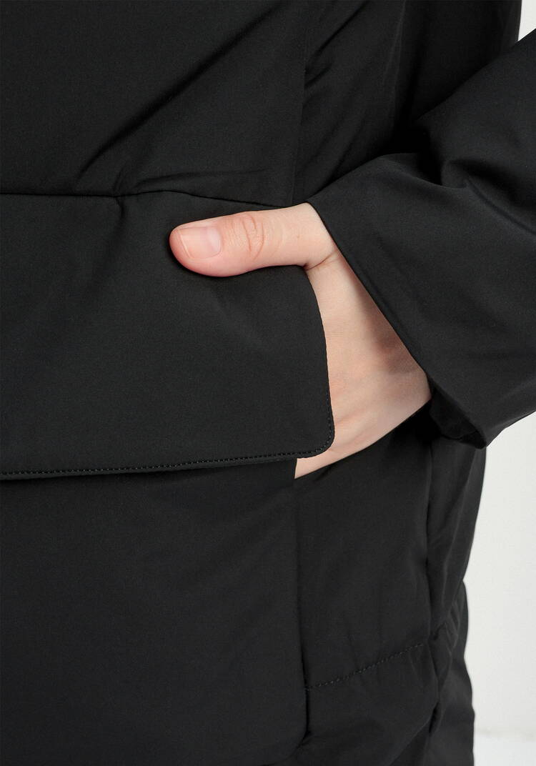 Пуховик стеганый с накладными карманами шир.  750, рис. 38