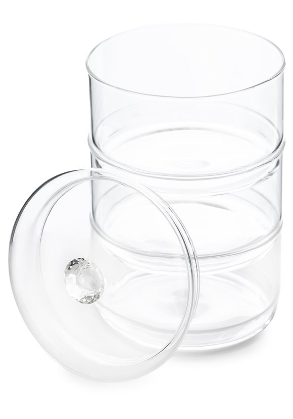 Конфетница с крышкой 3-ярусная Даймонд шир.  580, рис. 2