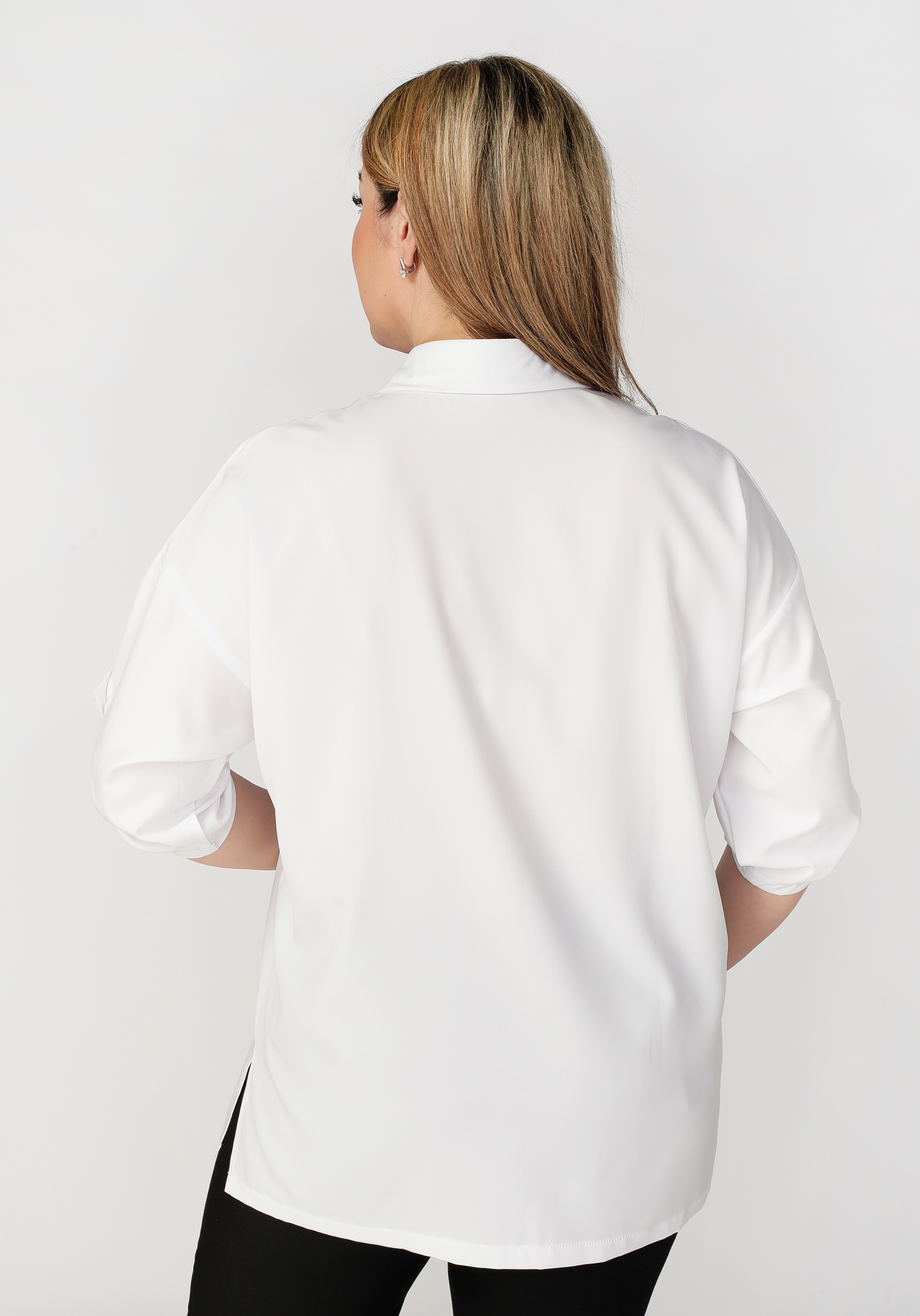 Рубашка женская "Стелла", размер 50, цвет синий - фото 7