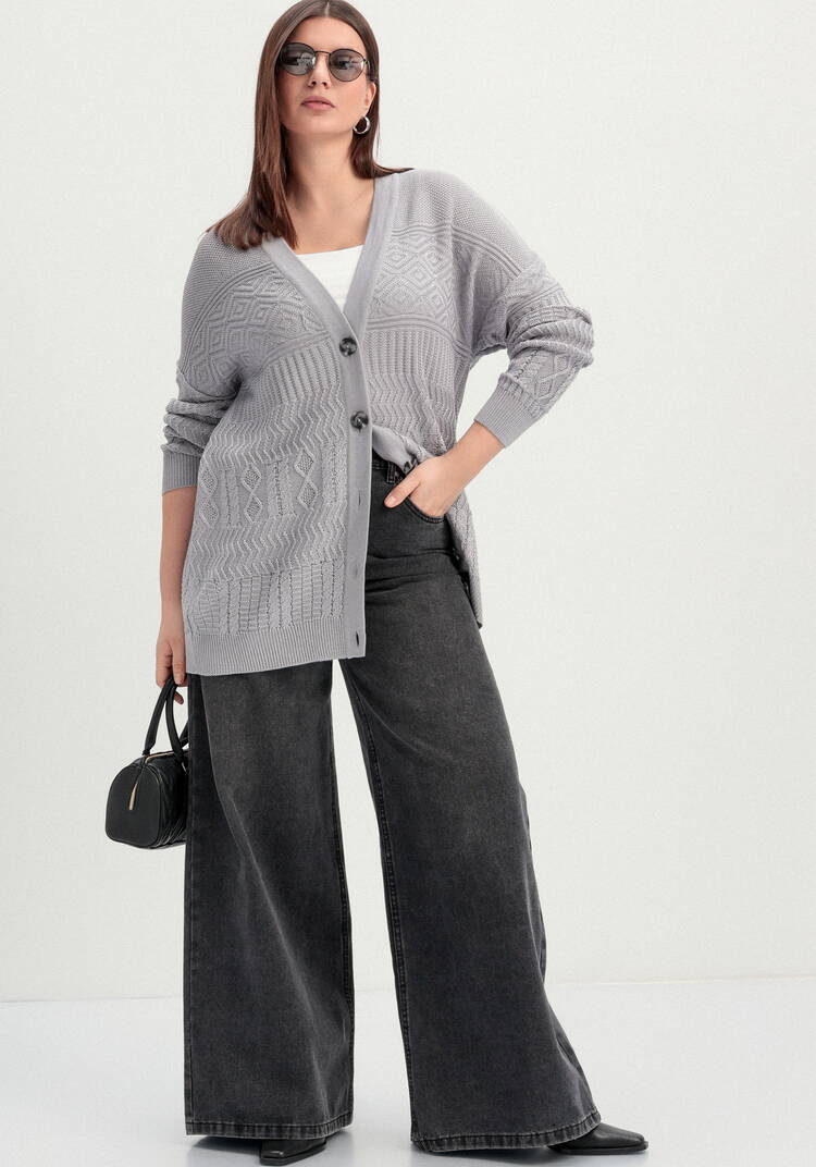 Кардиган с эклектичным узором шир.  750, рис. 24