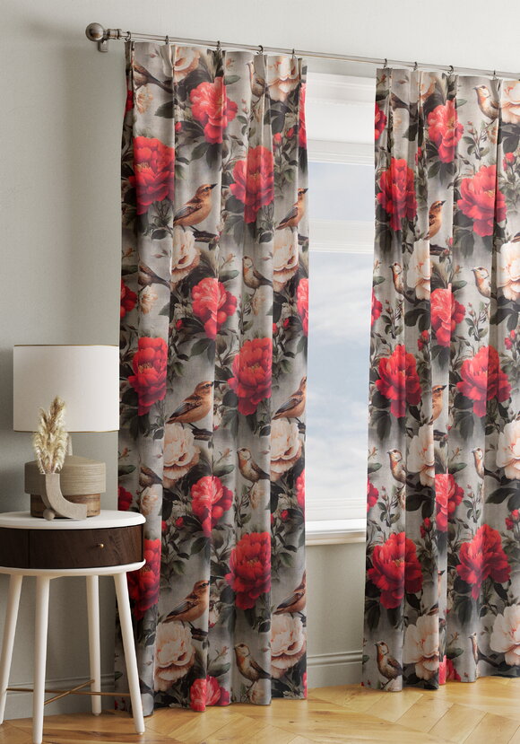 Портьера Птица певчая шир.  580, рис. 1