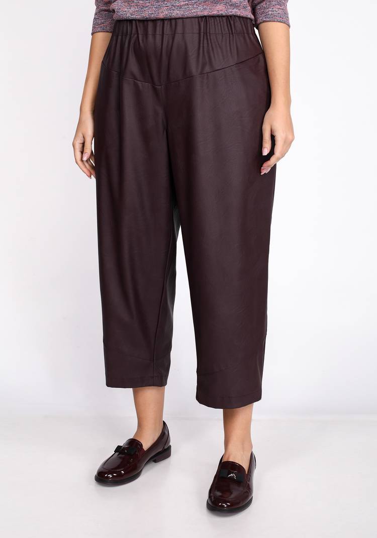 Брюки из экокожи на резинке шир.  750, рис. 8