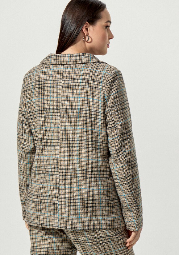 Пиджак с принтом клетка шир.  580, рис. 8