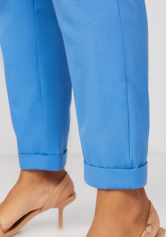 Брюки бананы льняные шир.  580, рис. 6