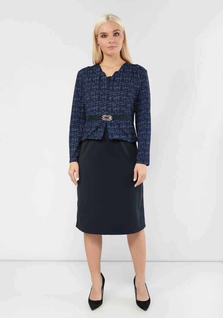 Платье с имитацией пиджака Барбара шир.  750, рис. 8