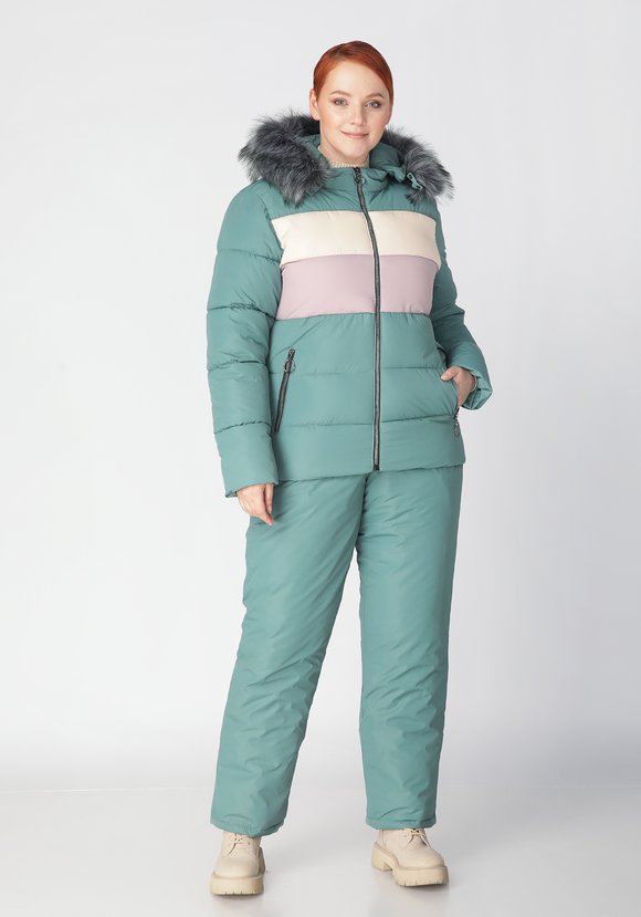 Костюм горнолыжный с мехом шир.  580, рис. 1